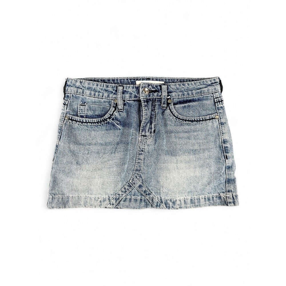 PTCL Light Wash Denim‎ Mini Skirt Size M (26)
